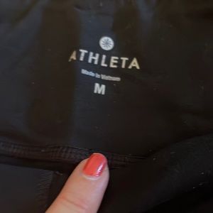Athleta medium leggings black.